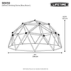 Image of Lifetime 9ft Climbing Dome  - dimensions
