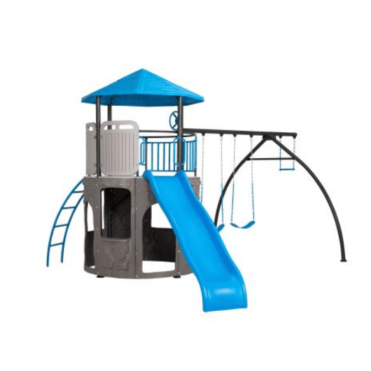 LIFETIME Adventure Tower Metal Swing Set