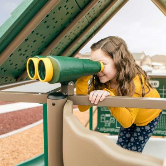 LIFETIME Big Stuff Adventure Metal Swing Set binoculars