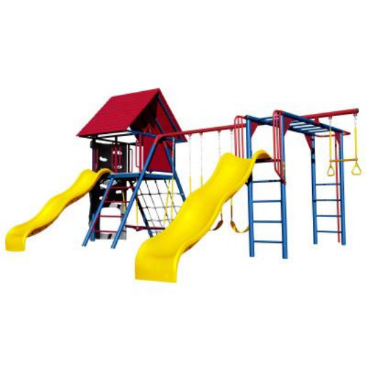 Lifetime Double Slide Deluxe Playset - primary colors