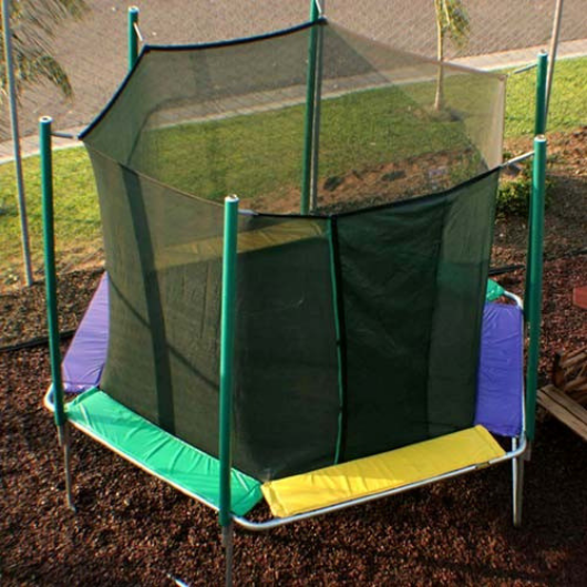 Magic Circle 12' Hexagon Trampoline With Safety Enclosure