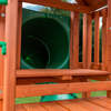 Image of Gorilla Playsets Nantucket Deluxe Wood Swing Set - Tube Slide
