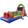 Image of Inflatable Slide - 45'L x 12'H Wet n Dry Obstacle Course Green - The Bounce House Store