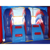 Moonwalk USA Commercial Bounce House 2-Lane Red n Blue Castle Combo with Pool - Wet n Dry C-184