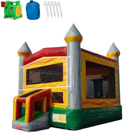 Moonwalk USA Commercial Bounce House 14' Rocky Castle Commercial Bounce House B-322