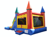 Image of Commercial Bounce House - 5 in 1 Super Combo Double Lane With Pool - The Bounce House Store