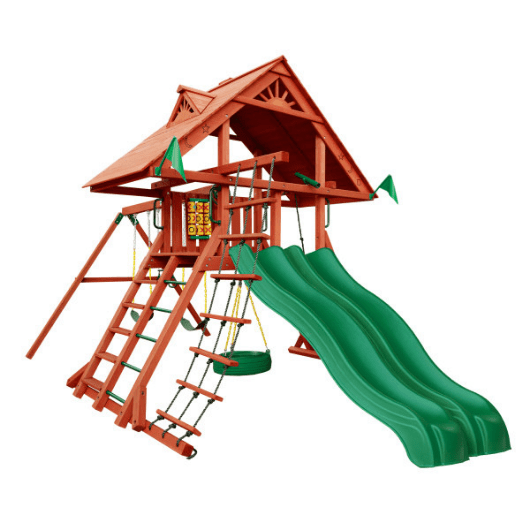 Gorilla Sun Palace Extreme Wooden Swing Set
