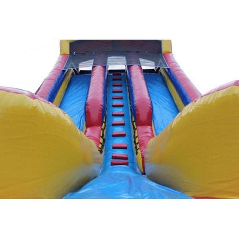 Inflatable Slide - 20'H Dual Lane Inflatable Wet/Dry Slide With Pool - The Bounce House Store