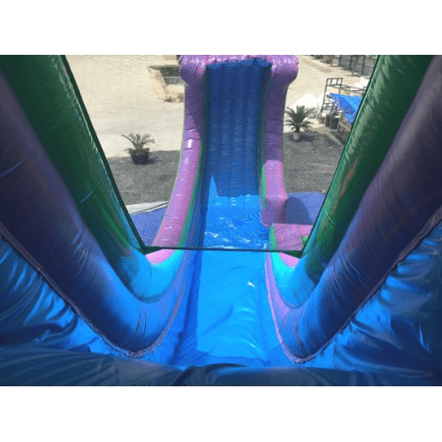 Moonwalk USA Inflatable Slide 19'H Rapid Inflatable Slide Wet n Dry W-043