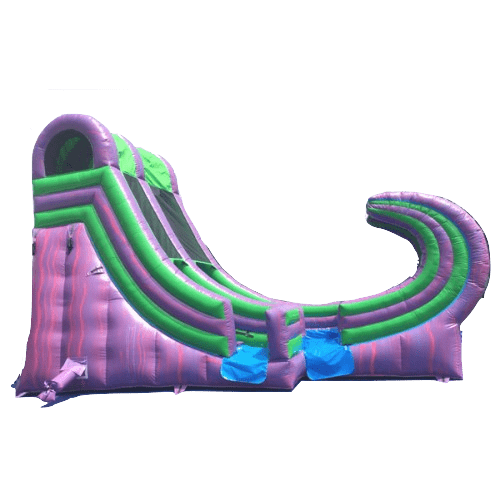 Moonwalk USA Inflatable Slide 19'H Rapid Inflatable Slide Wet n Dry W-043
