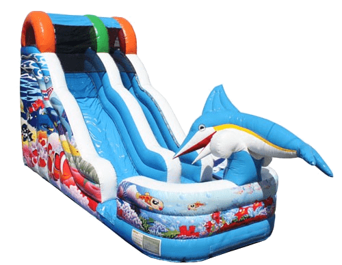 Sea Life Inflatable Slide Wet/Dry