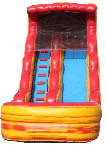 Moonwalk USA Inflatable Slide 18'H Volcano Inflatable Slide Wet n Dry W-065