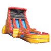 Image of Inflatable Slide - 19'H Dual Lane Inflatable Wet/Dry Slide With Pool - The Bounce House Store