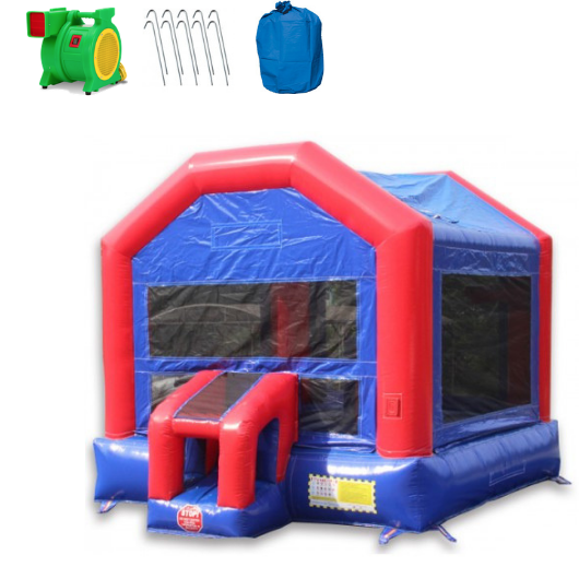 Moonwalk USA Commercial Bounce House 14' Fun House Commercial Bounce House B-356