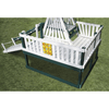 Image of aerial view of the play deck and tic-tac-toe panel on the congo swing'n monkey 3 swing set
