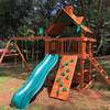 Image of chateau swing set with wood roof