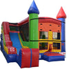 Image of Commercial Bounce House - 5x Jump & Splash Combo Castle Bounce House - The Bounce House Store