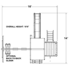 Image of congo monkey playsystem #1 overhead dimensions and size