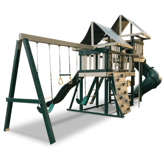 congo monkey swing set package #3 green and sand 