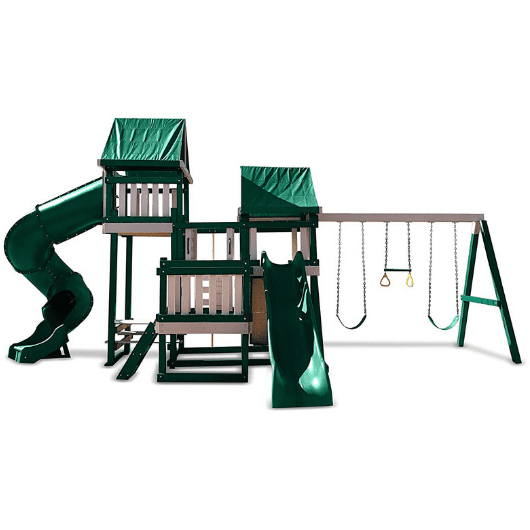 congo monkey swing set #4 in sand and green color