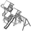Image of congo monkey swing set playsystem #4 drawing