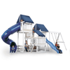 Image of congo monkey swing set package #4 white and blue accessories