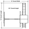 Image of congo safari swing set dimensions