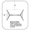 Image of congo swing central swing set size and dimensions
