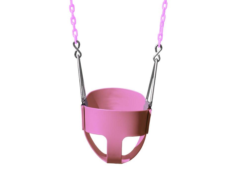 full bucket toddler swing by gorilla playsets in pink color - Swing Set Accessories