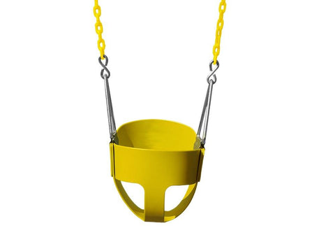 full bucket toddler swing by gorilla playsets in yellow color - Swing Set Accessories