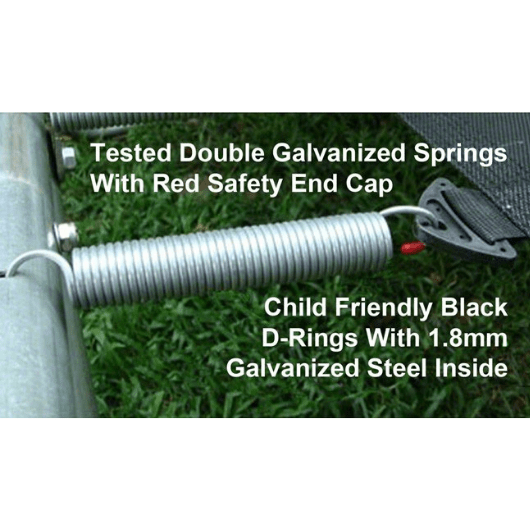 galvanized steel springs on JumpFree 12' Trampoline