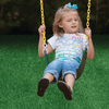 Image of girl swinging on gorilla swing set