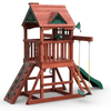 Image of gorilla five star space saver swing set side view