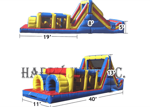 Commercial Bounce House - Backyard Bounce House Obstacle Course - The Bounce House Store