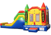 Image of Commercial Bounce House - 5 in 1 Super Combo Crayon Bounce House - The Bounce House Store
