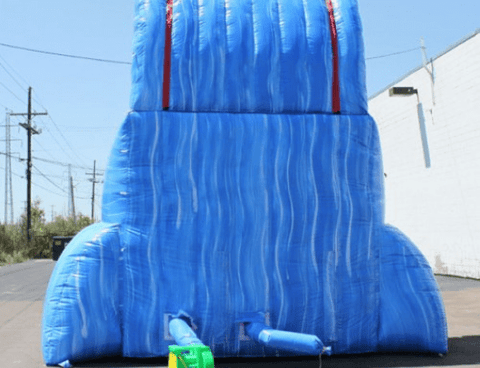 rear view of the tsunami screamer inflatable water slide