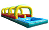 Image of Slip N Slide - 40'L Happy Jump Dual Lane Slip N Slide With Pool - The Bounce House Store